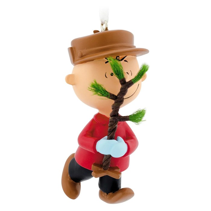 Charlie brown christmas tree ornament