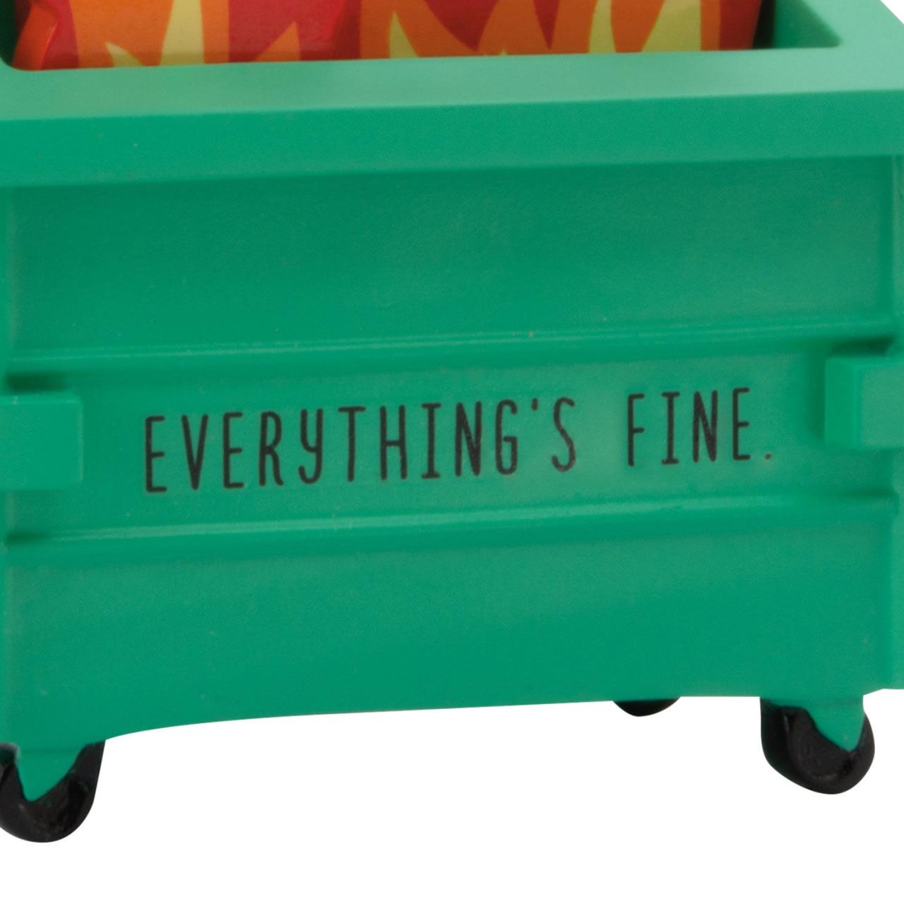 Hallmark dumpster fire christmas ornament