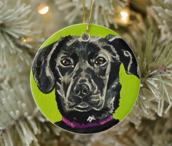 Dog first christmas ornament