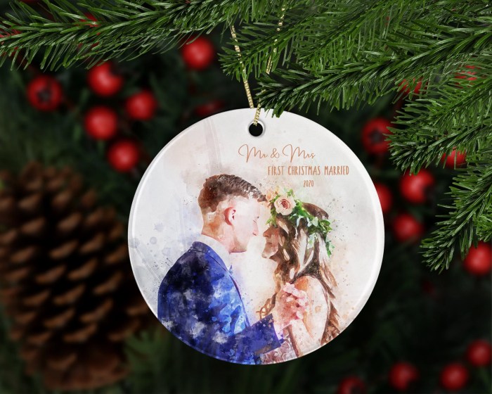 1st married christmas ornament